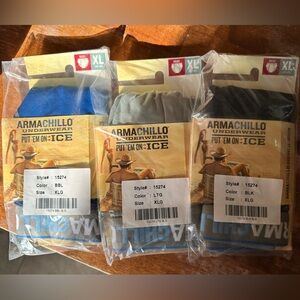 Duluth Trading Co Armachillo Boxer Briefs - Blue, Light Gray, Black - XL